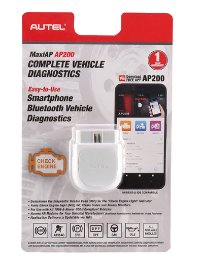 Autel MaxiAP AP200 Bluetooth Full System OBD2 Diagnostic Scan Tool
