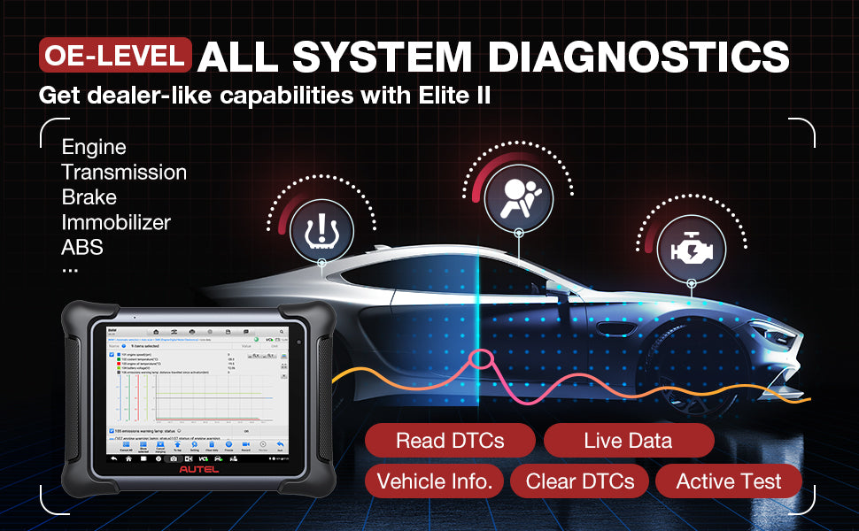 Autel MaxiSys Elite II Professional Diagnostic Scan Tool With J2534 ECU Programming