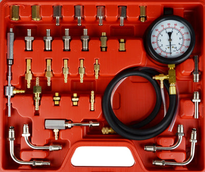 PDE Universal EFI Fuel Injection Gauge Pressure Tester Test Kit